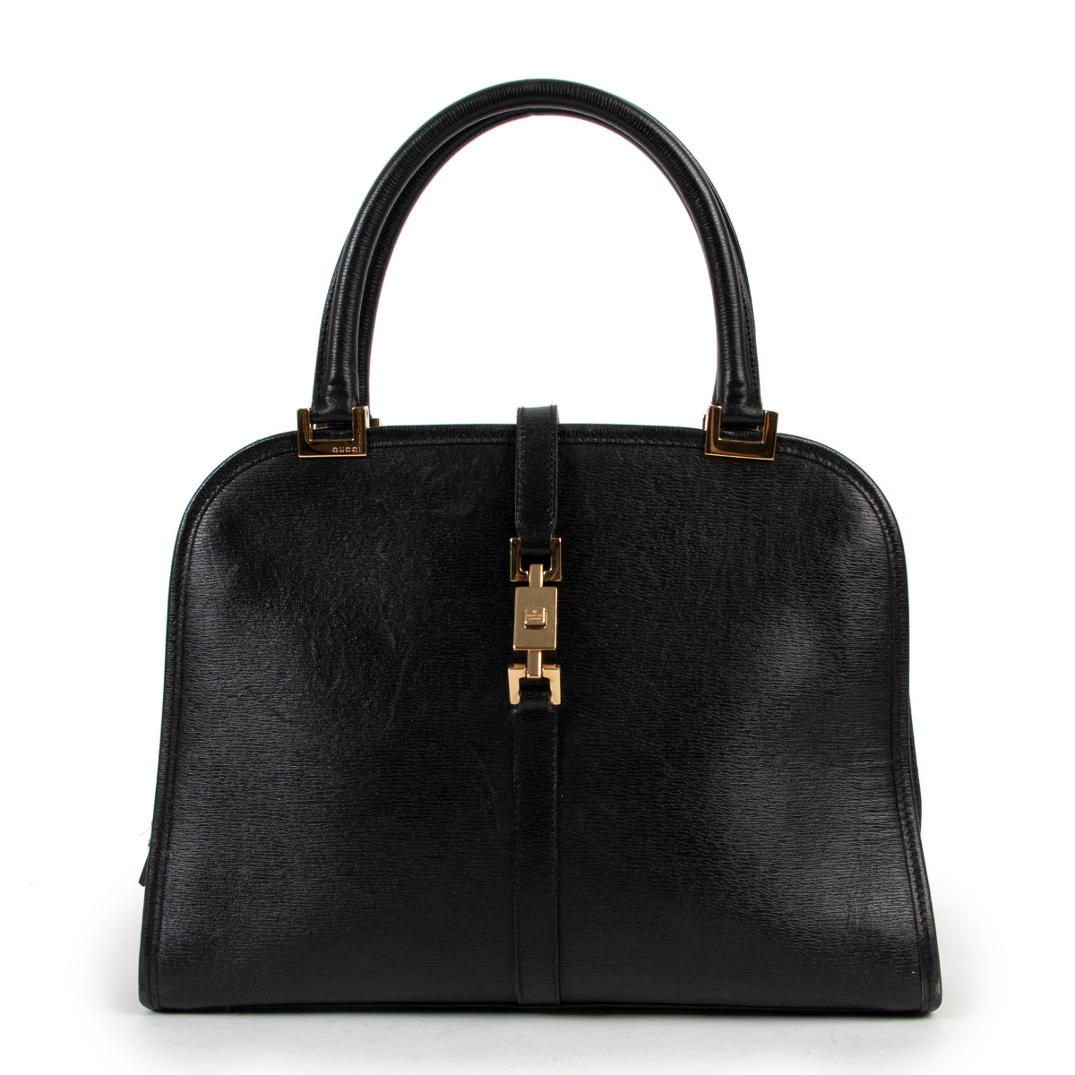 Gucci Black Leather Piston Day Bag Labellov Buy and Sell Authentic Luxury