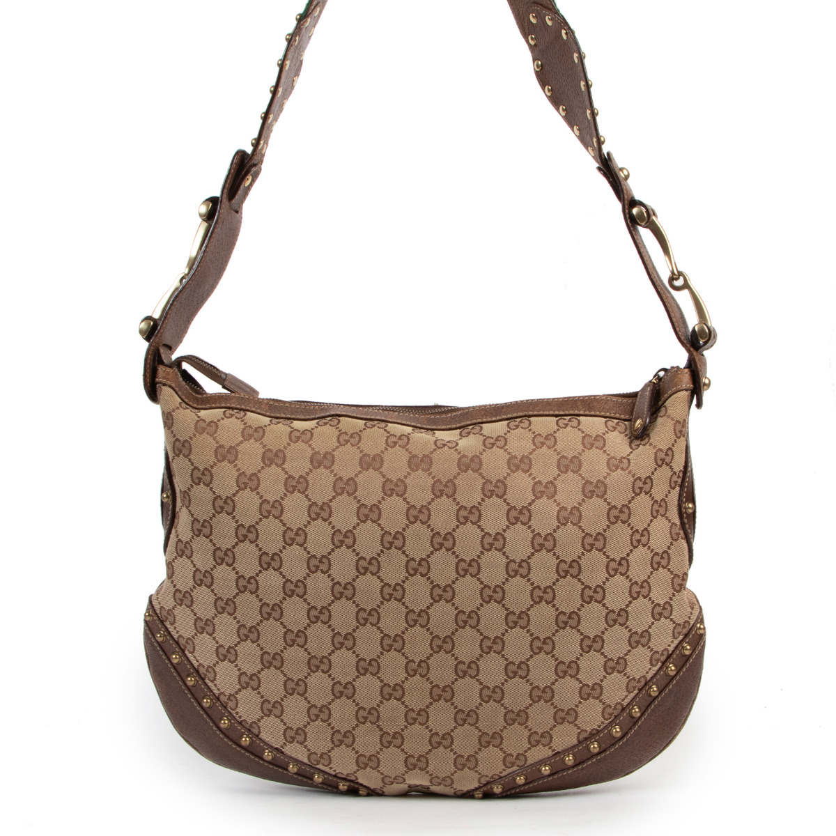 Gucci pelham studded hobo top