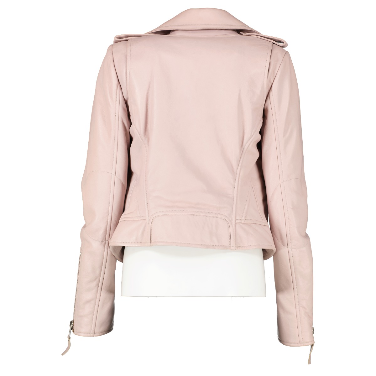 Kan ikke Monica ignorere Balenciaga Soft Pink Lambskin Biker Jacket ○ Labellov ○ Buy and Sell  Authentic Luxury