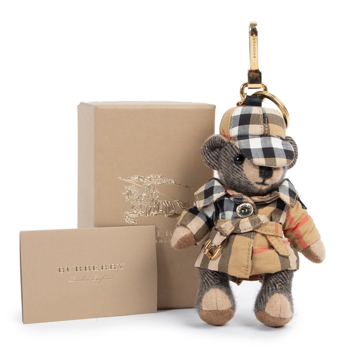 Burberry Monogram Bear Keychain ○ Labellov ○ Buy and Sell