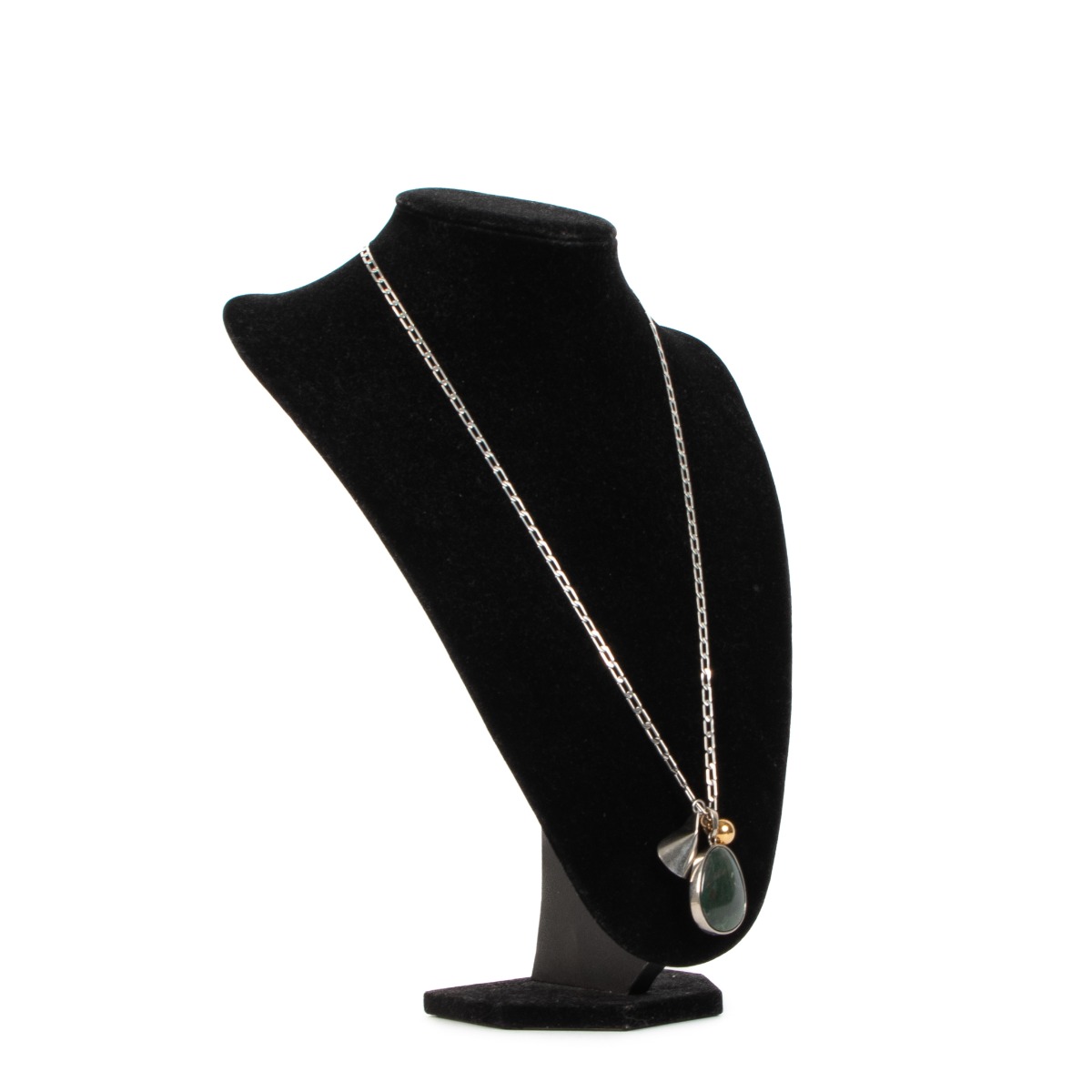 アクセサリー CELINE \"STONE NECKLACE\" ll01944_celine_green_stone_nec