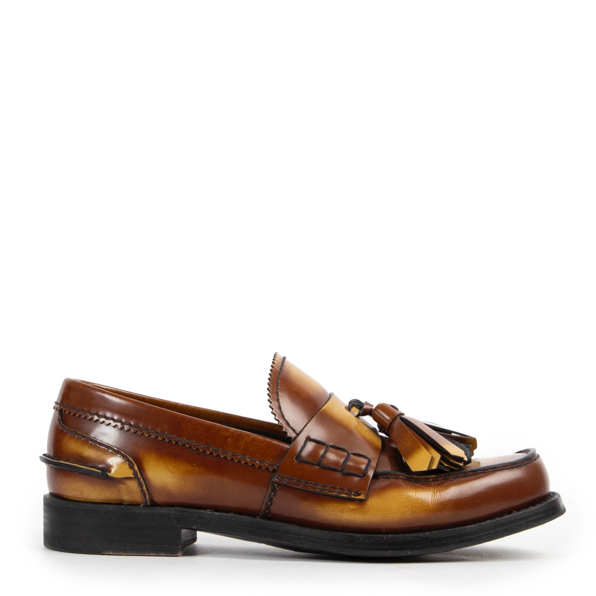 Prada on sale tassel loafers