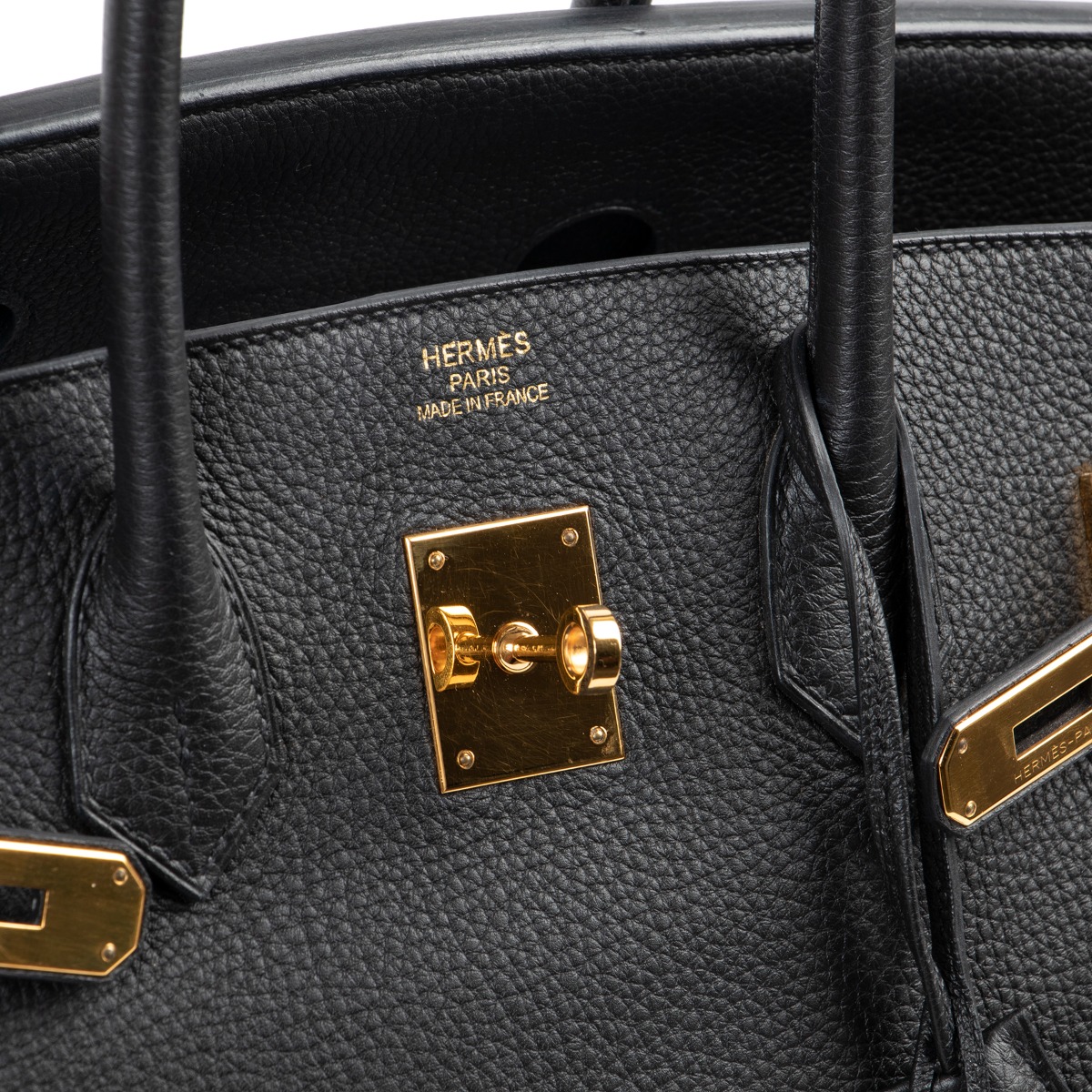 Hermes Birkin 35 Black Togo Leather With Gold Hardware Handbag - Luxury Souq