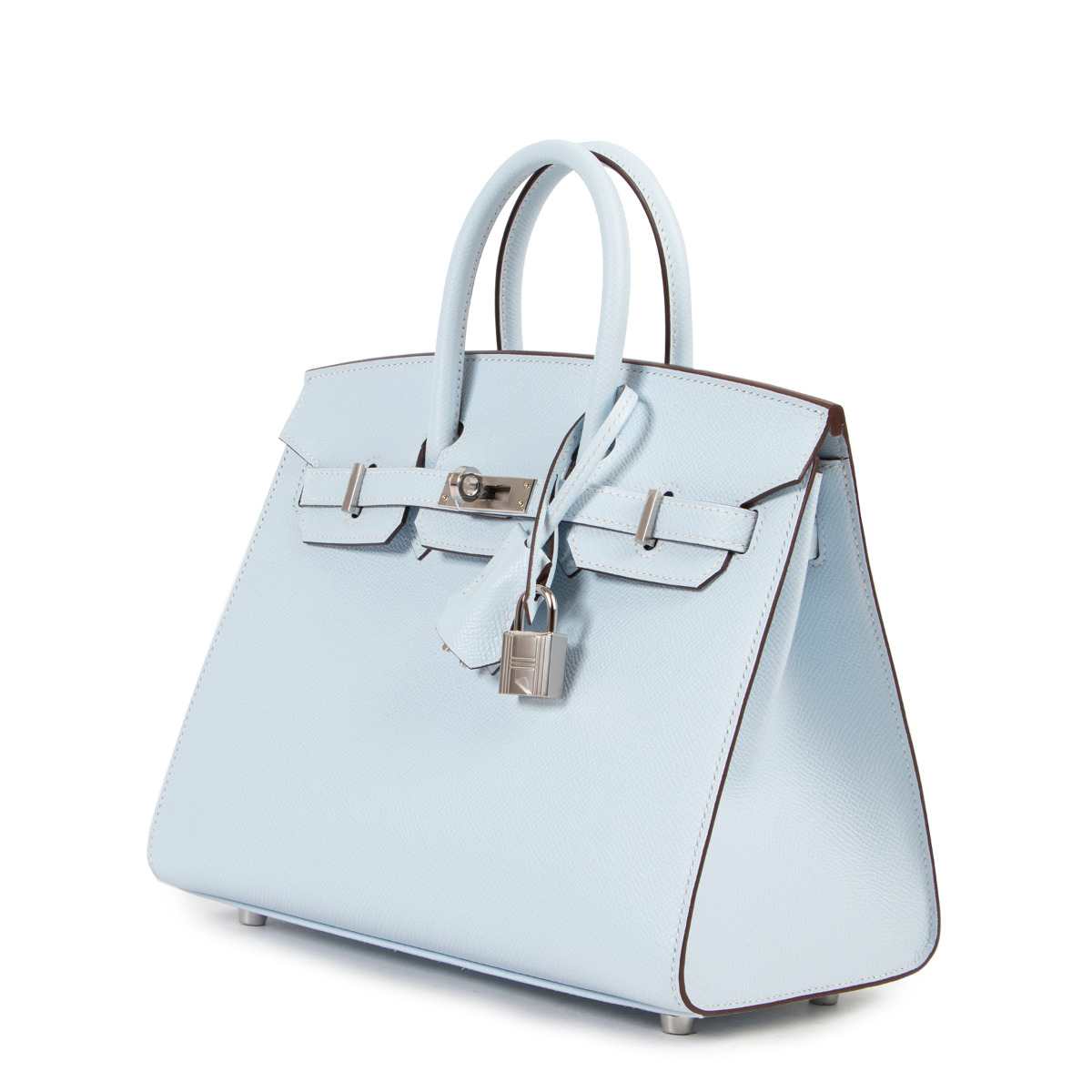 Hermès Birkin 25 Sellier Epsom Bleu Brume PHW ○ Labellov ○ Buy