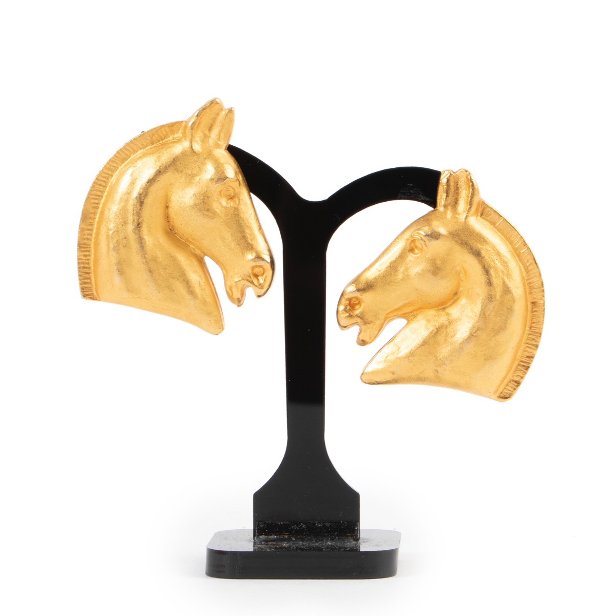 Herm s Horse Head Earrings Labellov Buy and Sell Authentic
