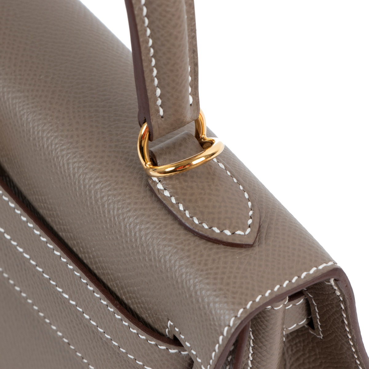 Hermès Limited Edition Sellier Kelly 25 Etoupe, Alezan & Biscuit Epsom