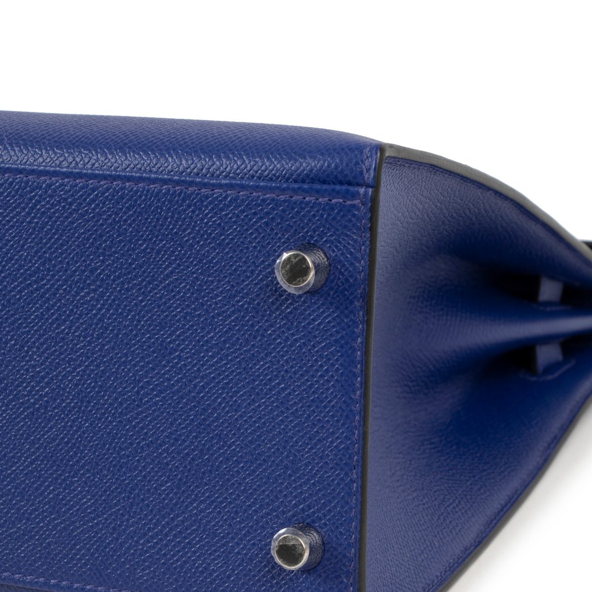 Hermès Kelly HSS 25 Gris Mouette/Bleu Electrique Sellier Epsom Palladium  Hardware PHW