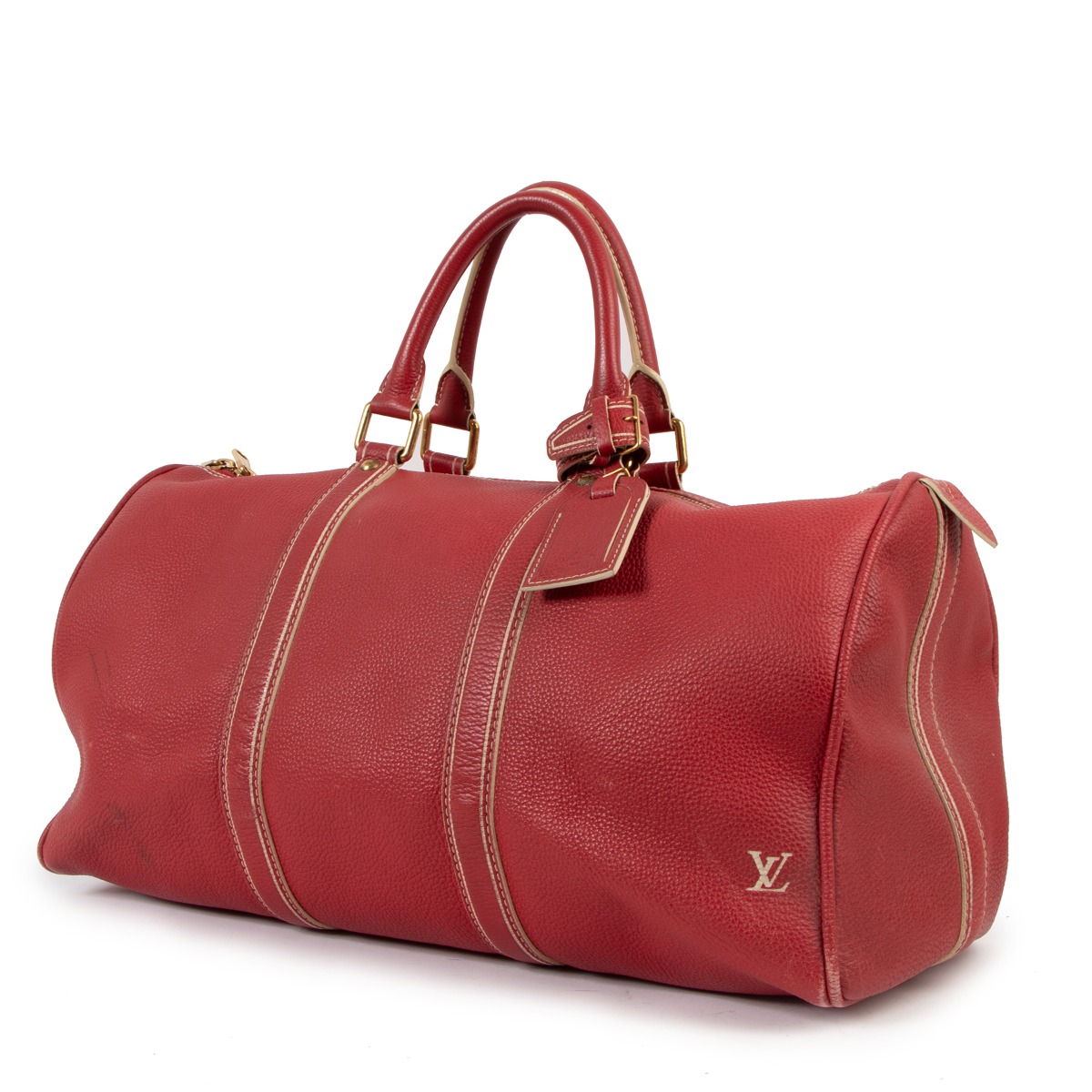 Louis Vuitton LV Keepall 50 By the pool Leather ref.300347 - Joli