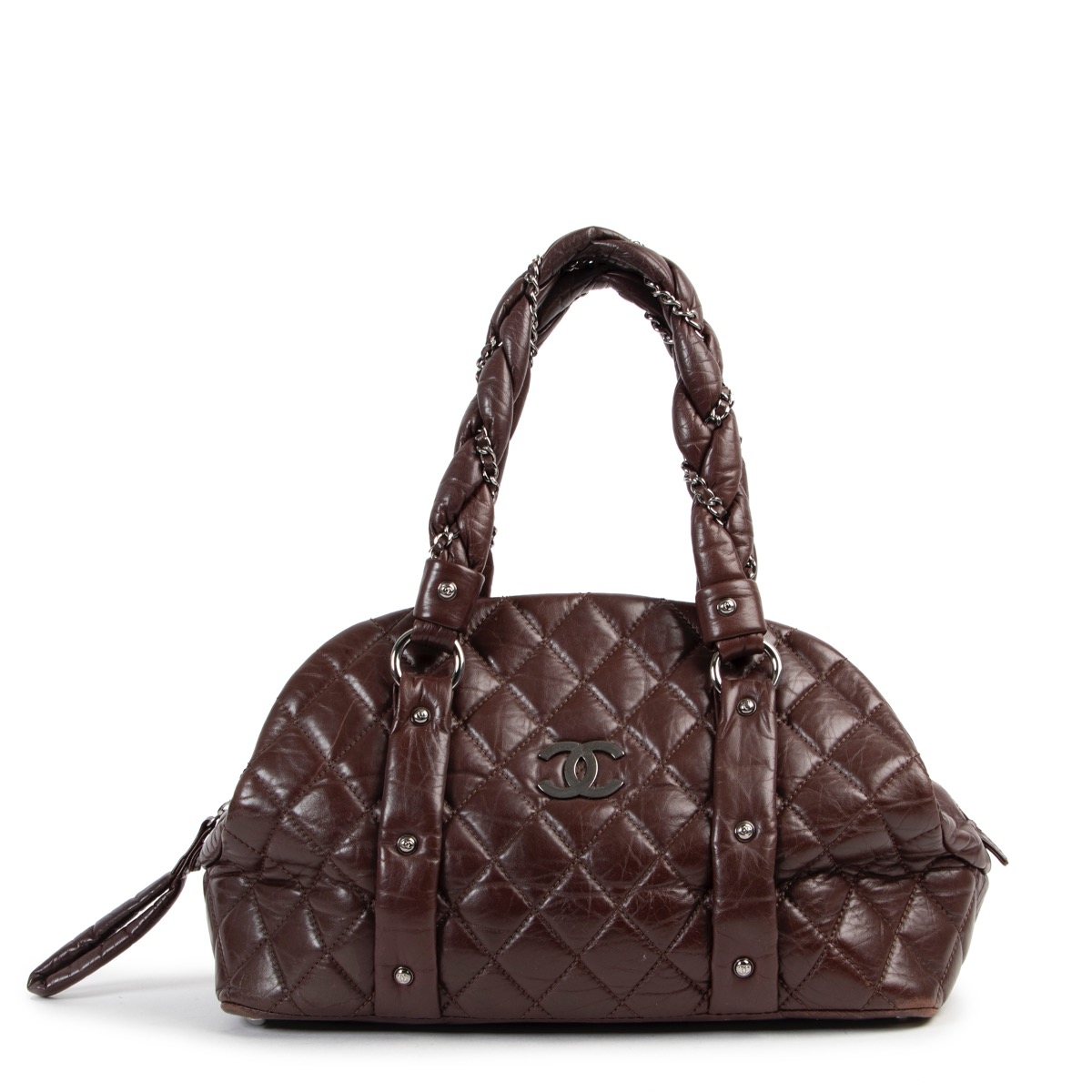 Chanel lady braid shop bowler bag