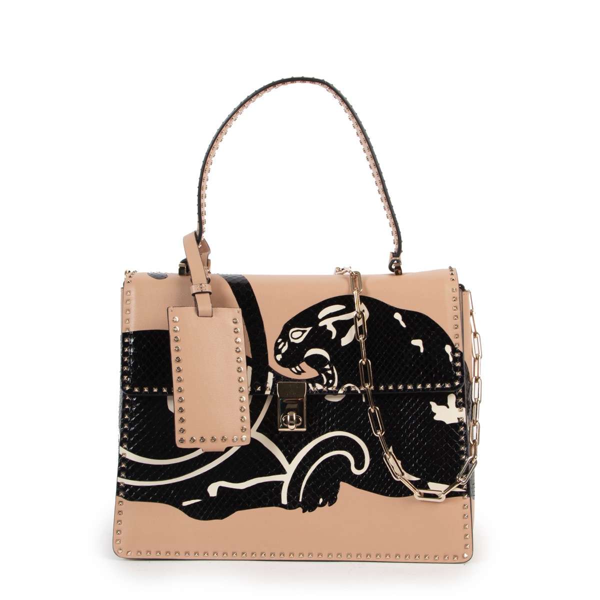 【関税&送料込】Valentino Garavani Collant Pattern Mohai ll02024_valentino_beige_leathe