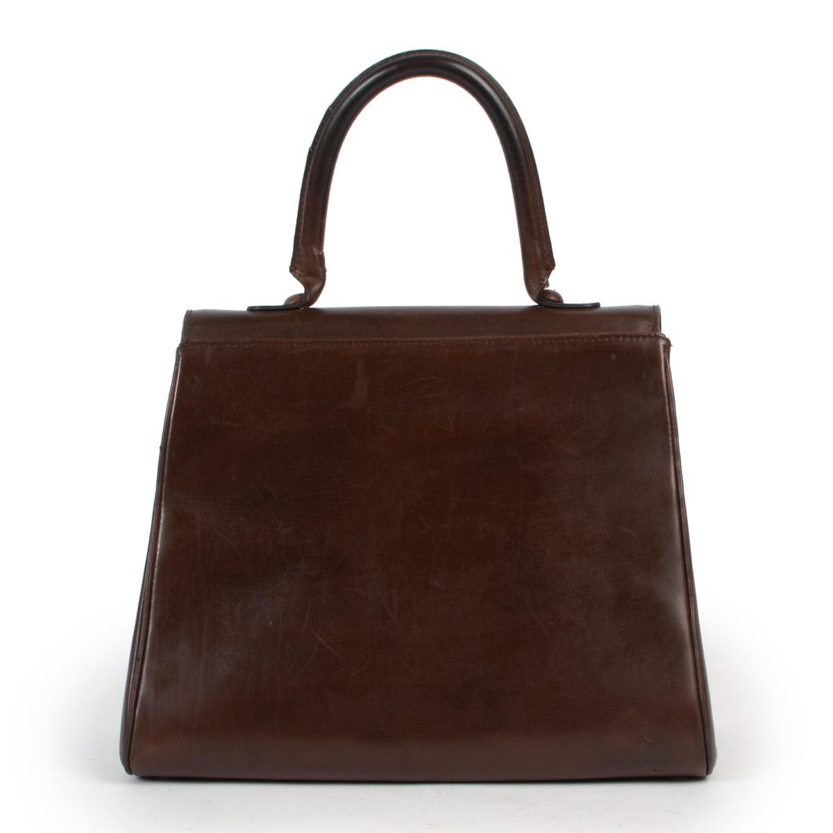ハンドバッグ DELVAUX Brillant Toy in Box Calf ll02146_delvaux_brown_leather_