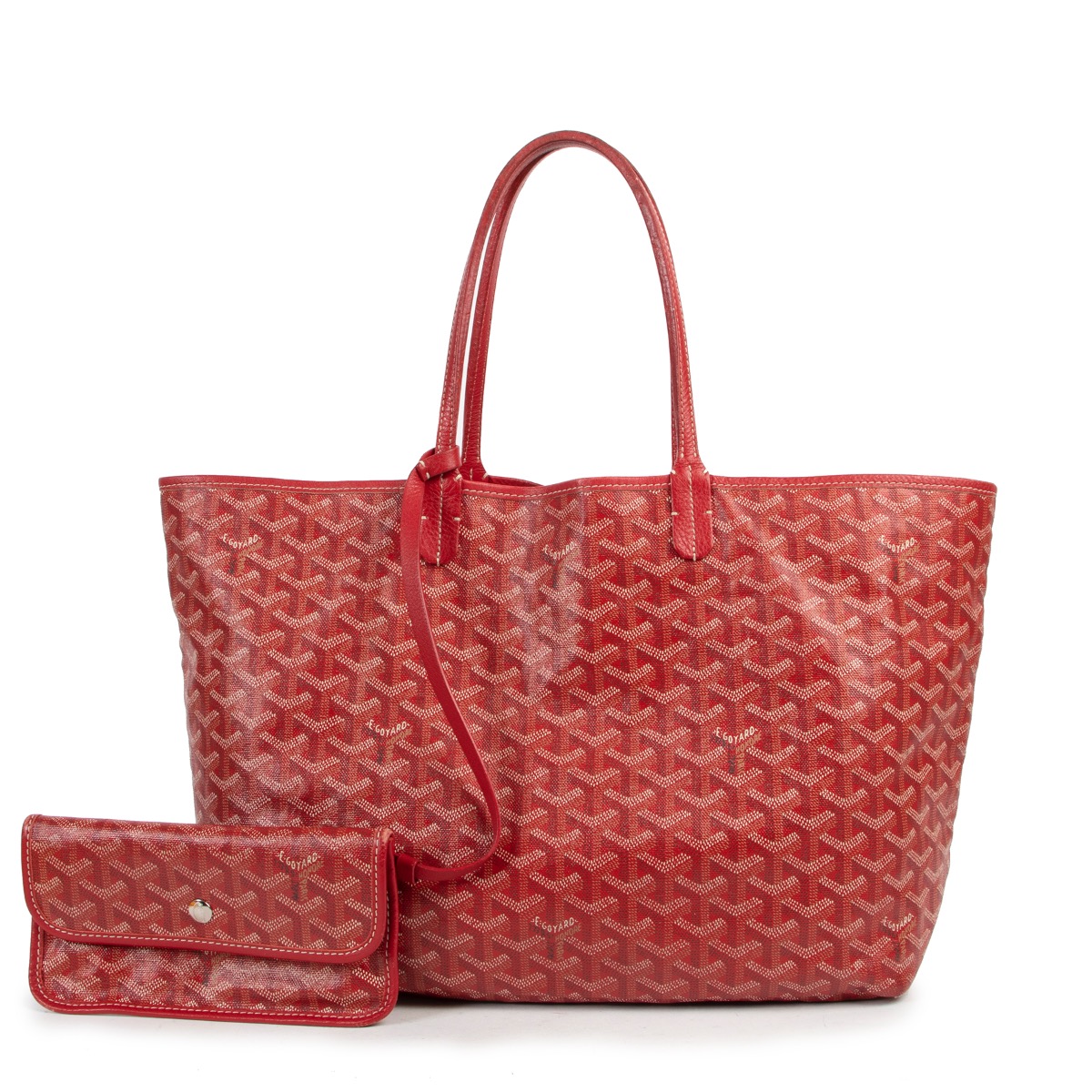 Goyard Red St. Louis PM Tote Bag Labellov Buy and Sell