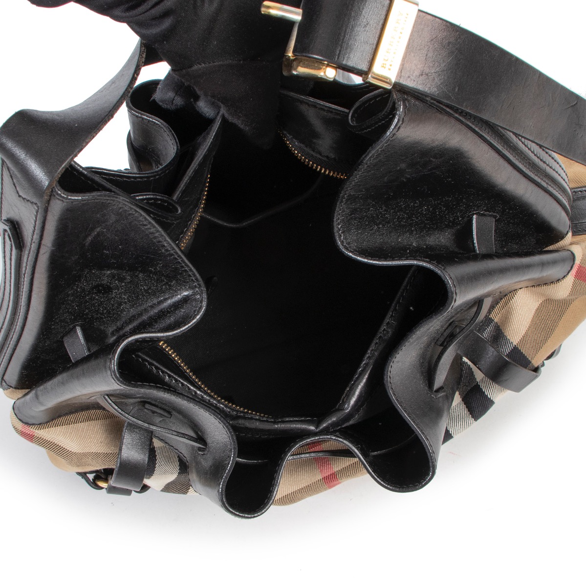 バッグ Burberry grunge gimmick bag y2k black Burberry grunge