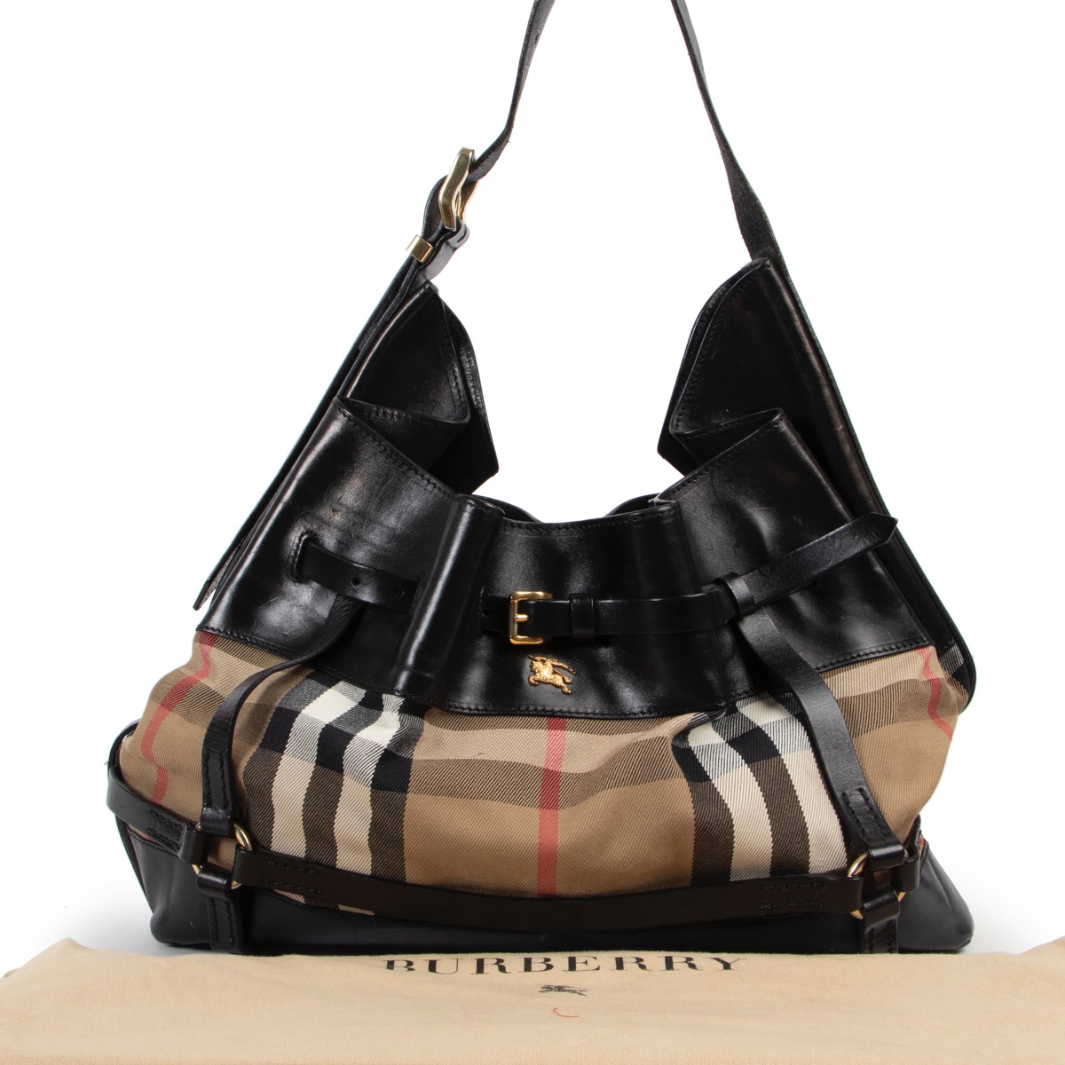 Burberry Monogram and Black Shoulder Bag ○ Labellov ○ Buy