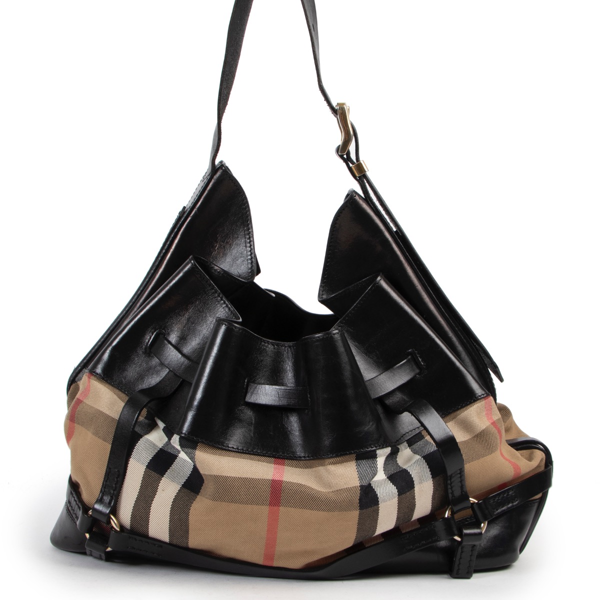 Ｋ*様 ほぼ新品同様BURBERRY ポケットバッグ ブラック　　極美品 Burberry 25SS (LL SMALL BUCKET 8084035) Women's Shoulder Bag