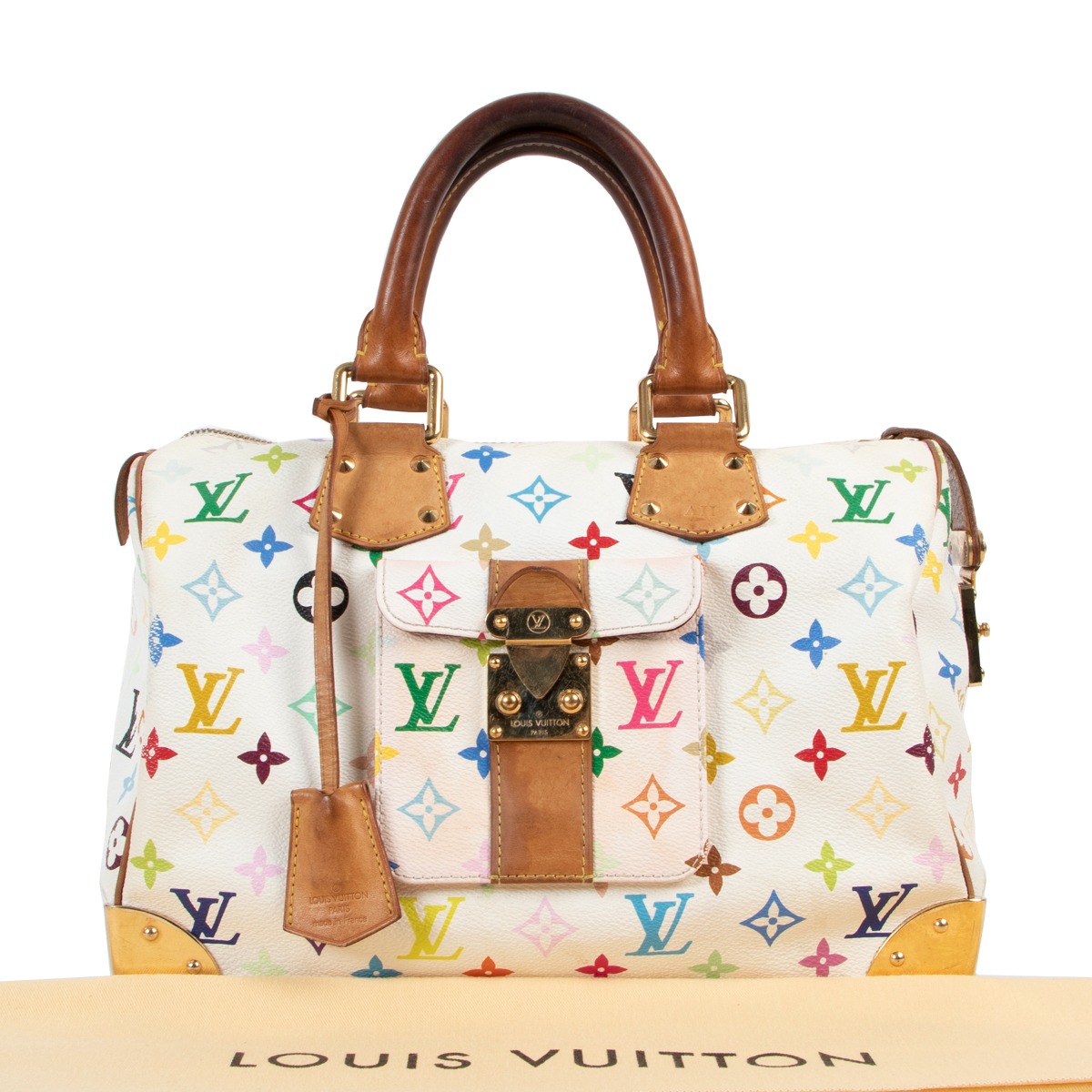 Louis Vuitton X Tahashi Murakami speedy 30 multicolor white