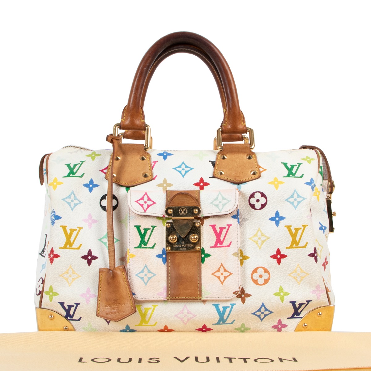Louis Vuitton White Monogram Multicolore Speedy 30