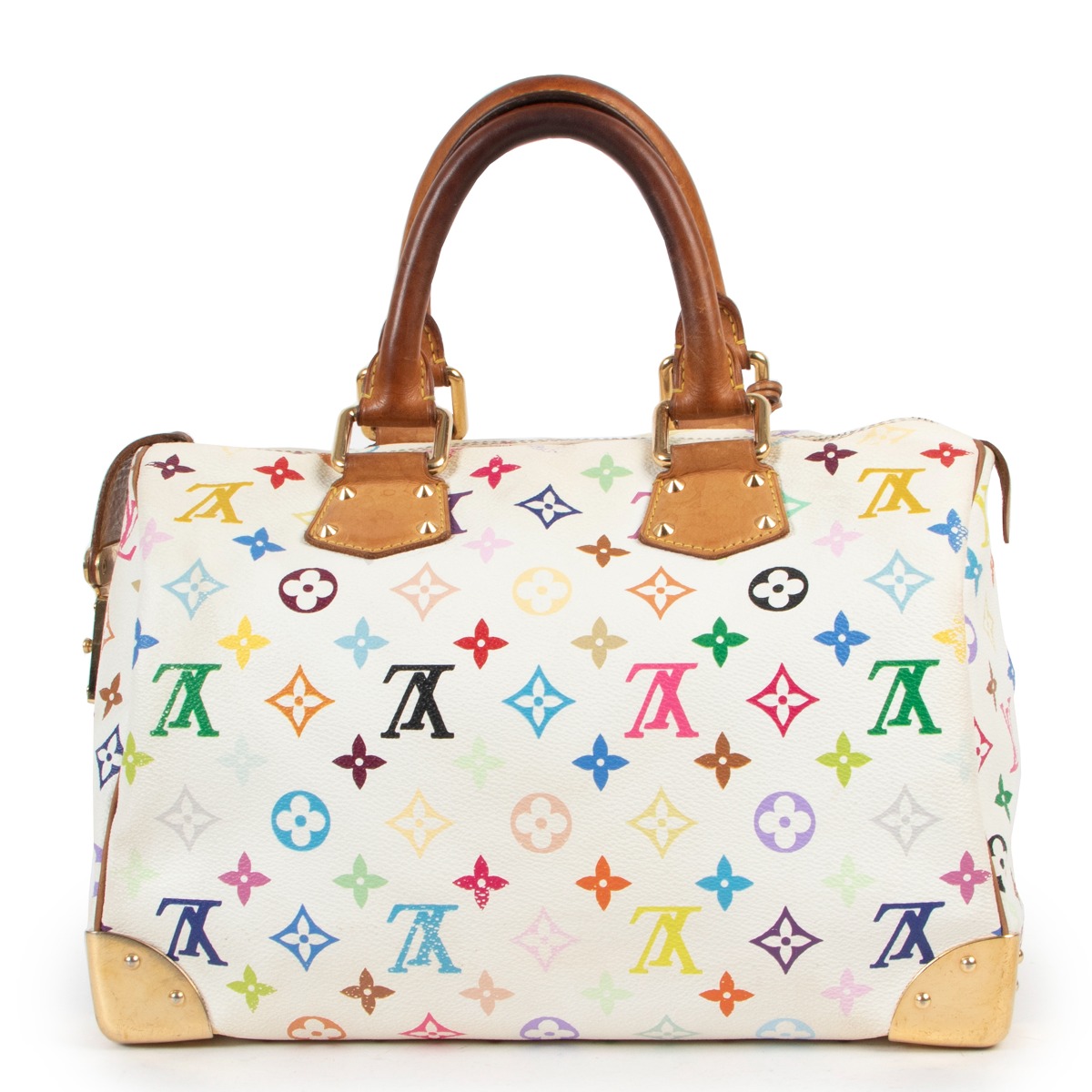 LOUIS VUITTON x Takashi Murakami Multicolor Speedy 30 Tote 2007 – COCOON