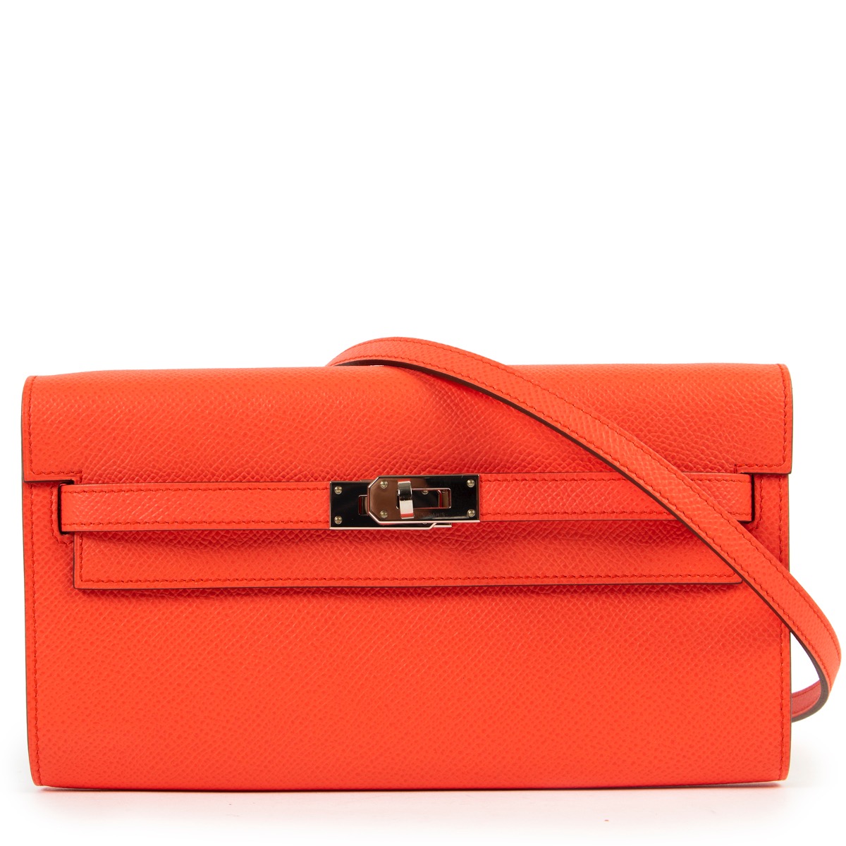 Hermès Kelly Wallet To Go Epsom Rose Texas PHW ○ Labellov