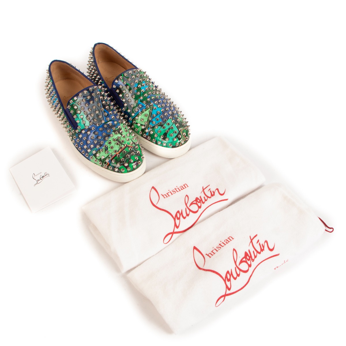 Christian Louboutin Multicolor Roller Boat Sneakers - Size