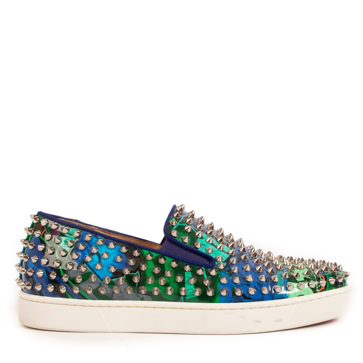 【希少】 Christian Louboutin サーフジャカード サンダル 水色 Christian Louboutin Multicolor Roller Boat Sneakers - Size