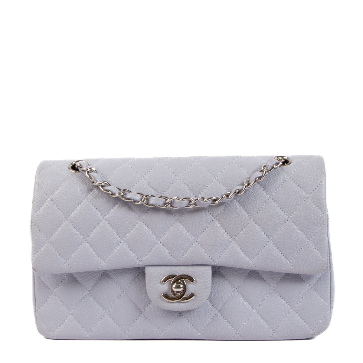 Chanel Lilac Caviar Medium Classic Flap Bag ○ Labellov ○ Buy and