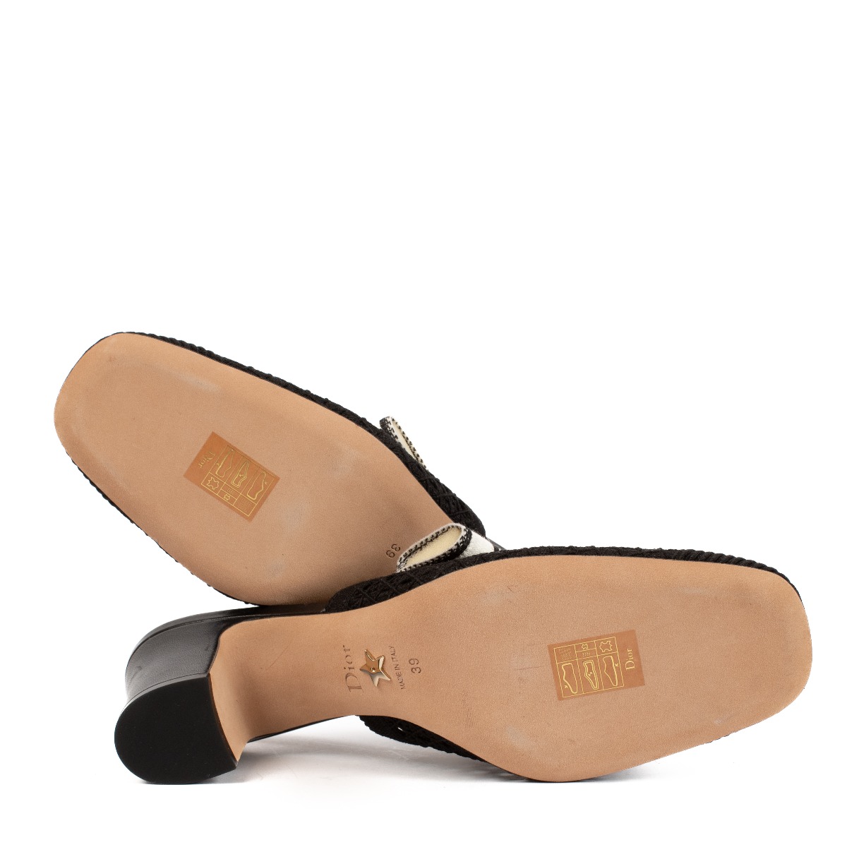 Christian Dior Dior & Moi Black Slingback Pumps - Size 39