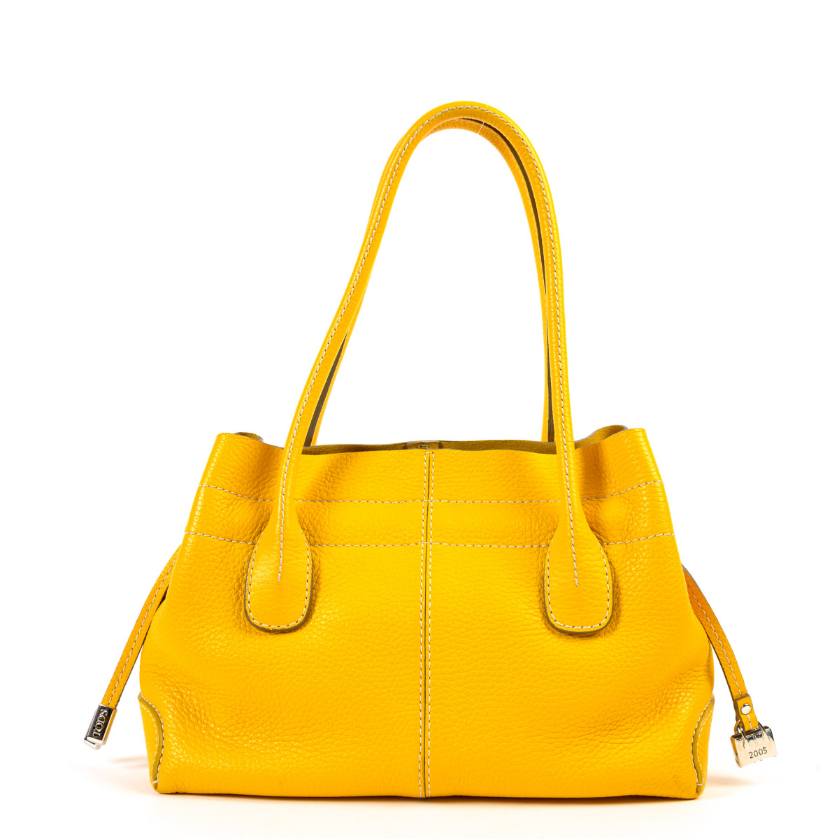Tod s Yellow Leather Small D Bag Labellov Buy and Sell Authentic Luxury