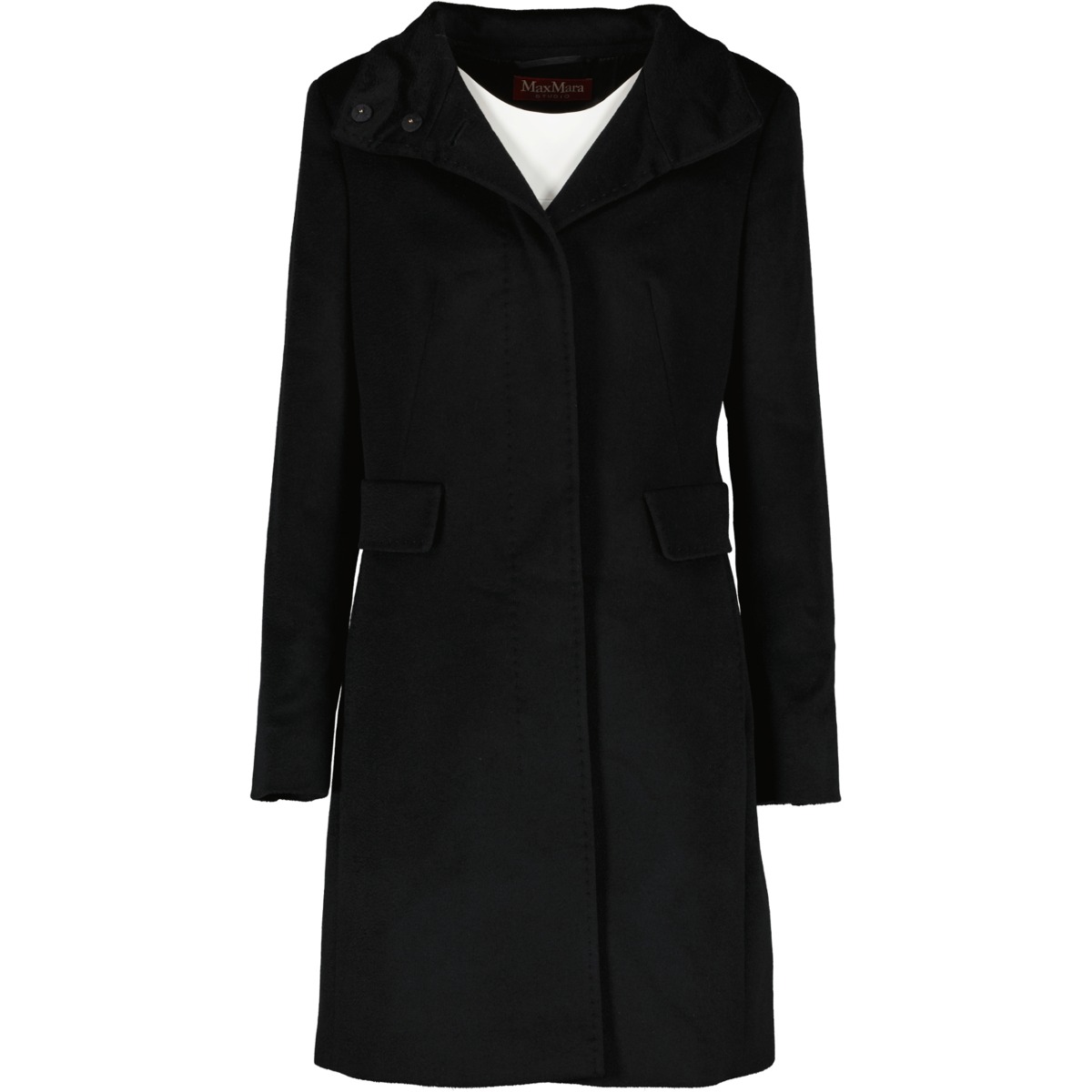【送料&関税込】Max Mara Studio Licenza Coat ll02379_max_mara_black_coat_fr