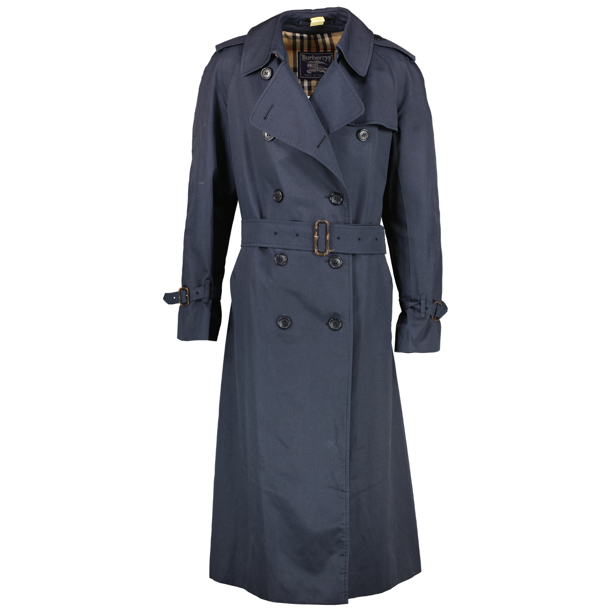 希少　BURBERRY 美品　バーバーリー　トレンチコート　ブルーグレイ　M 楽天市場】一枚袖 フルセット 80's 英国製 □ BURBERRYS PRORSUM