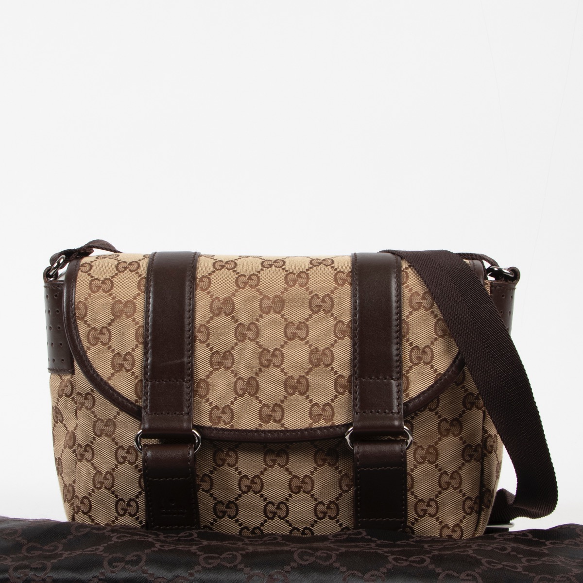 Gucci Monogram Messenger Crossbody Labellov Buy and Sell