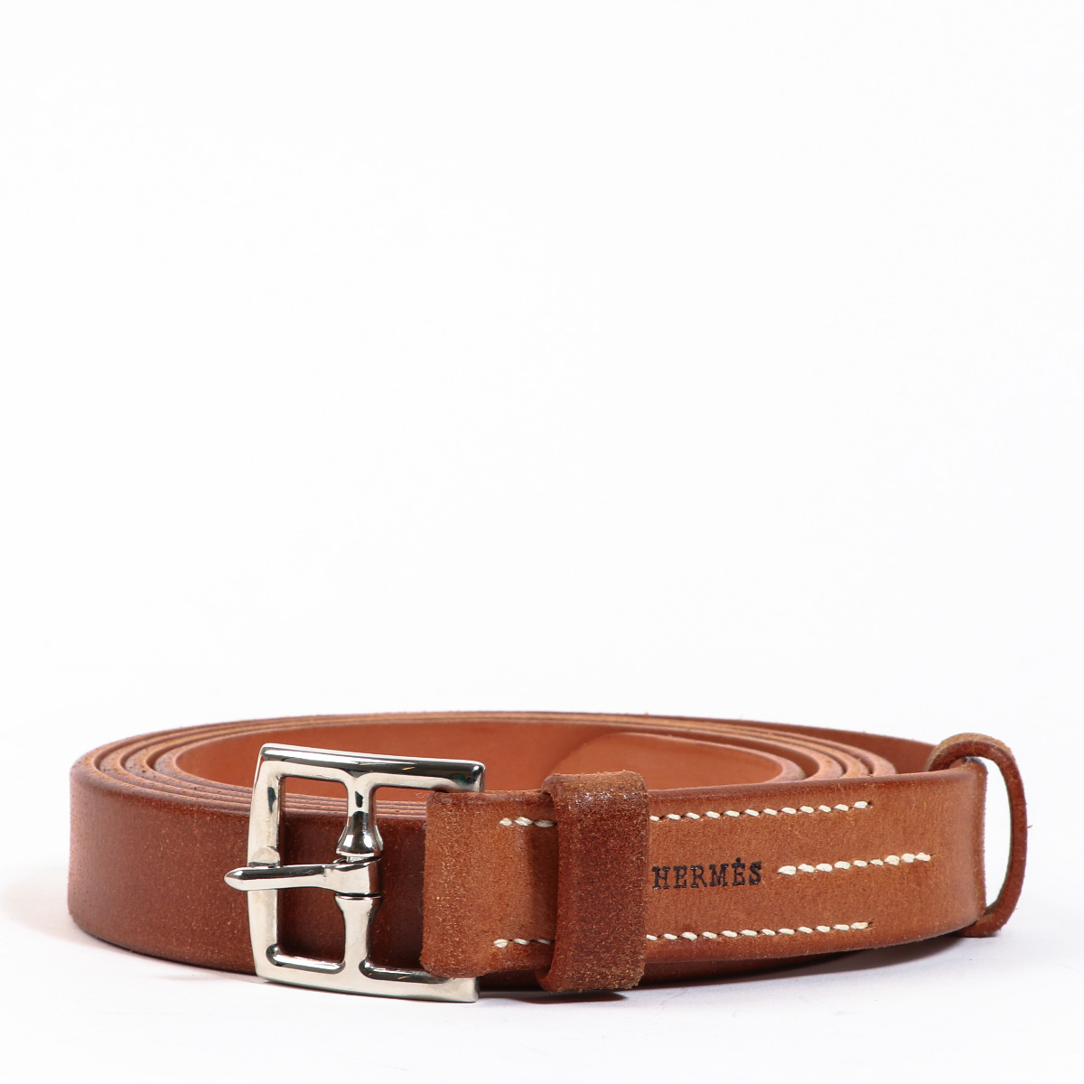 Herm s Cognac Etriviere Double Tour Belt Labellov Buy and