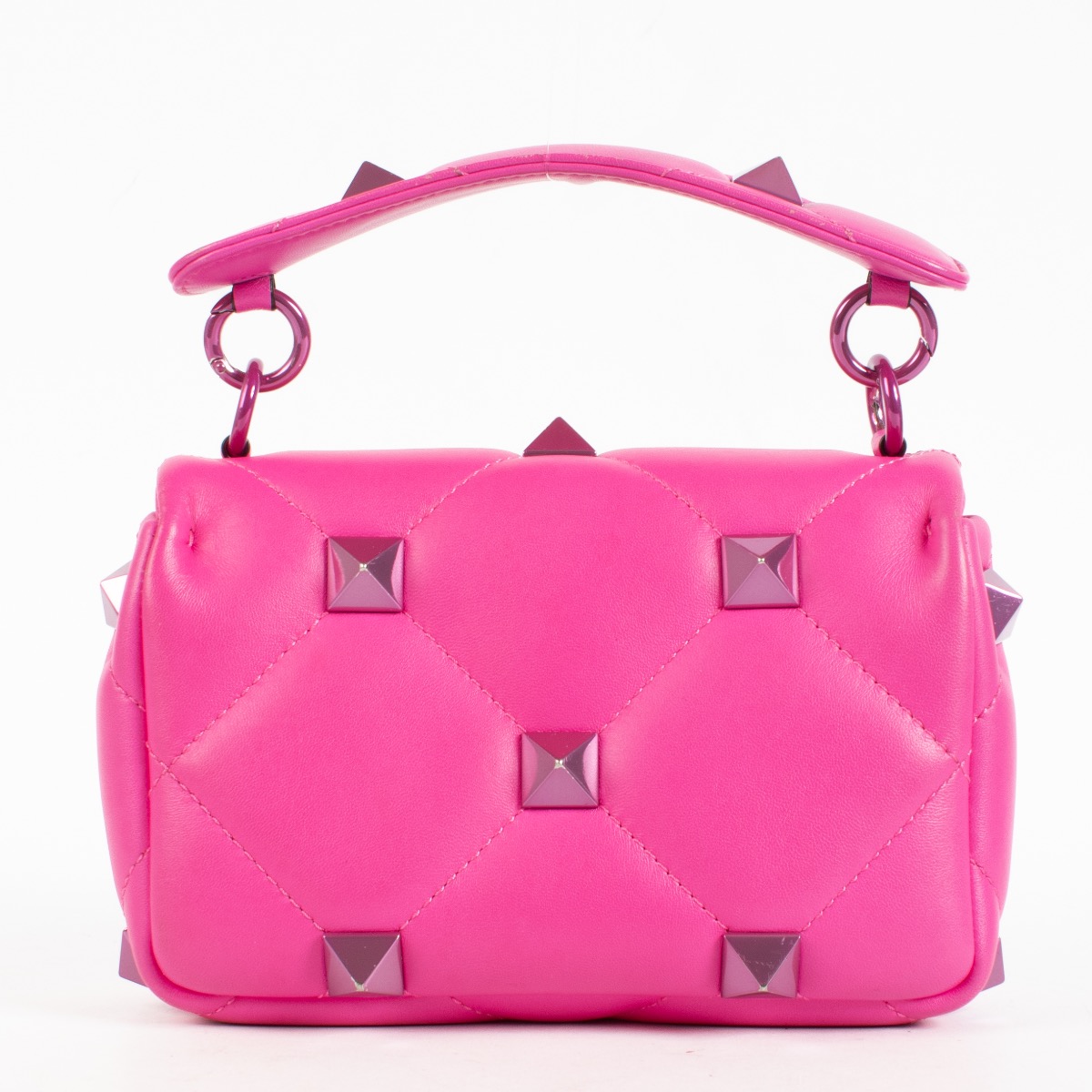 Valentino Garavani Pink Small Roman Stud Bag ○ Labellov ○ Buy