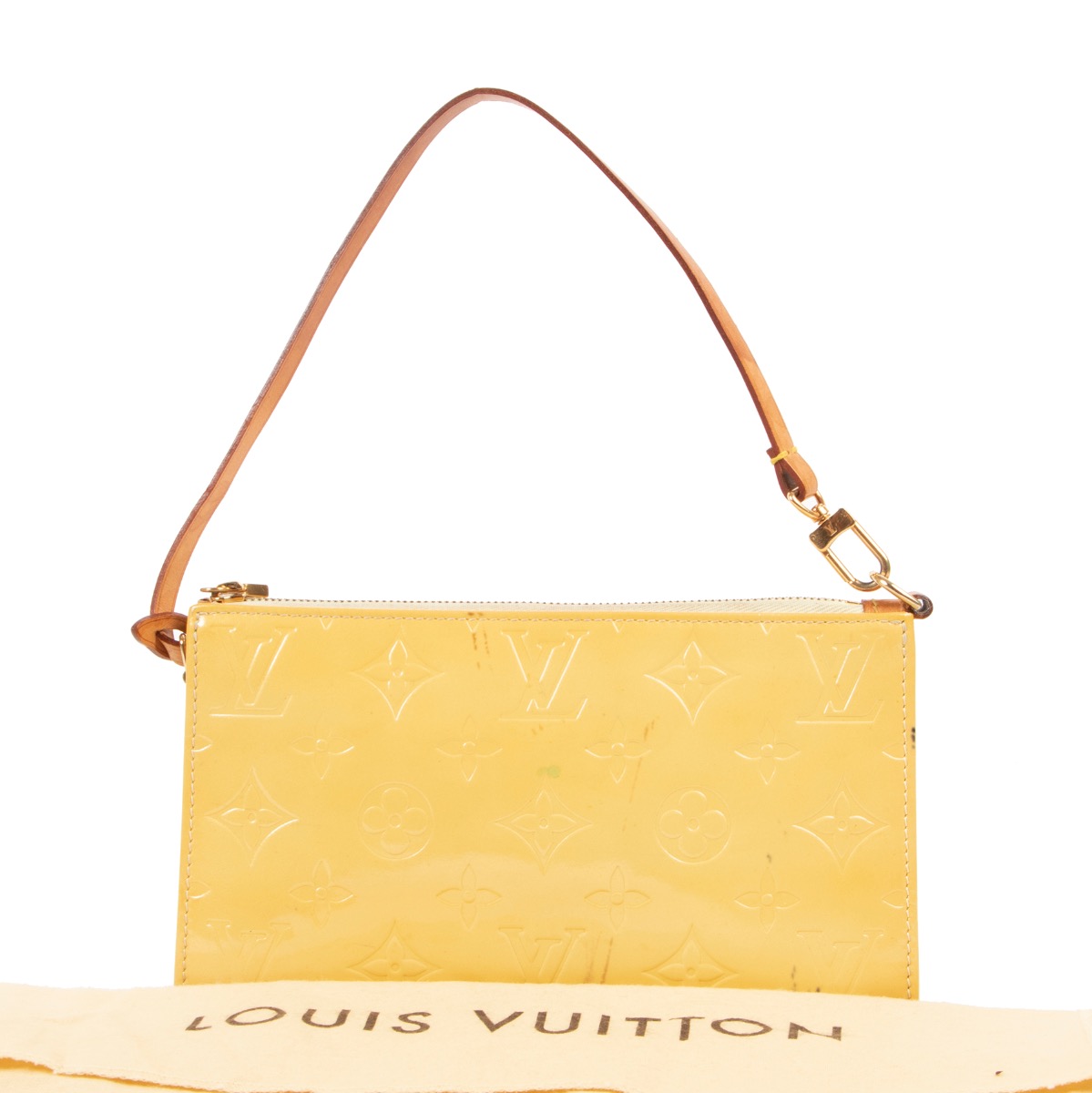 Louis Vuitton Vert Impression Monogram Vernis Lexington Pochette Bag