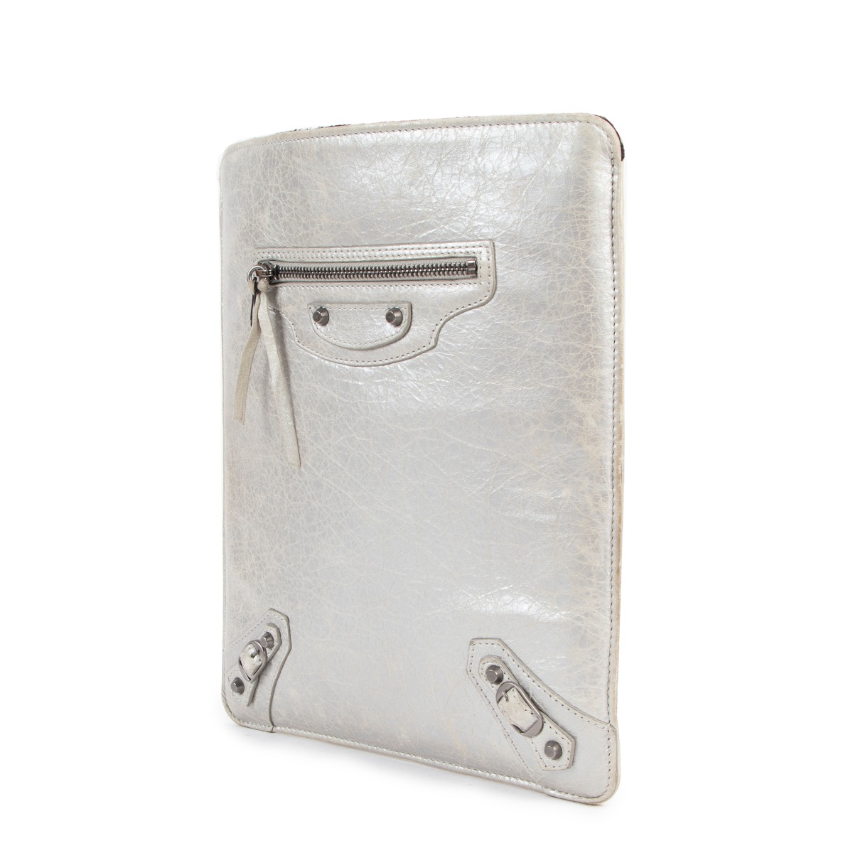 【送料&関税込】Balenciaga White Leather Phone Case White balenciaga phone case