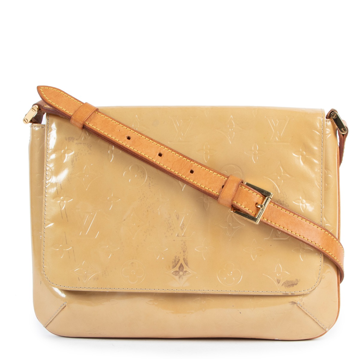Louis Vuitton Beige Monogram Vernis Thompson Street