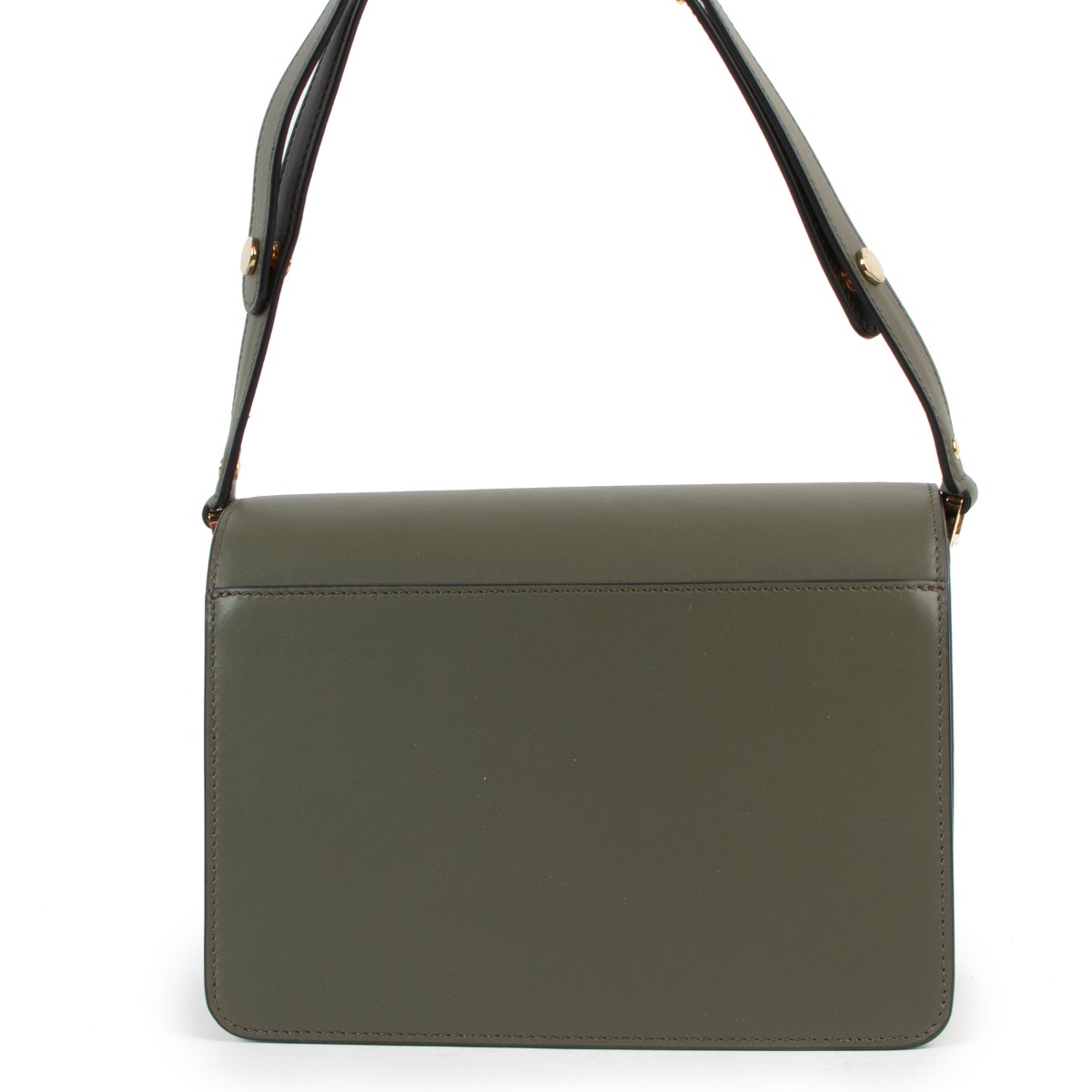 超特価★MARNI★Medium Calfskin Trunk ショルダーバッグ カーキ 中古・古着通販】MARNI (マルニ) TRUNKショルダーバッグ カーキ