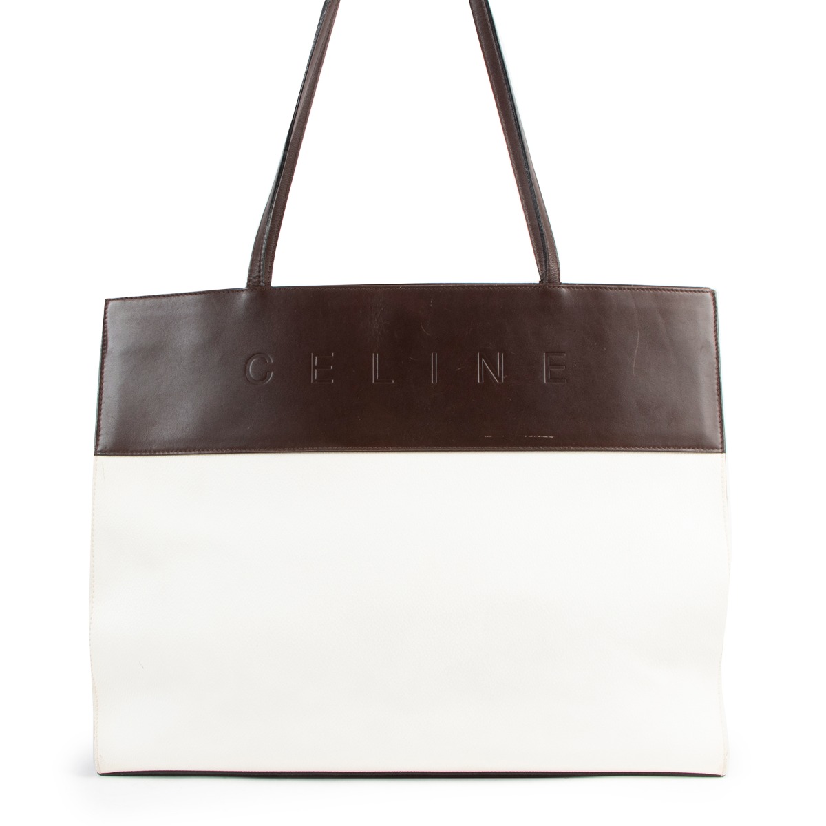 CELINE ♡ Vintage ♡ Valetta ll02596_celine_brown_leather_s