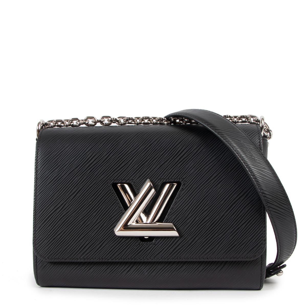 Twist leather crossbody bag Louis Vuitton Black in Leather - 31454565