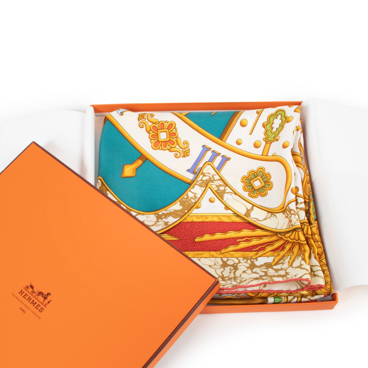 HERMES CARPE DIEM スカーフ　激レア エルメス カレ90 CARPE DIEM 今日一日を楽しむ スカーフ シルク