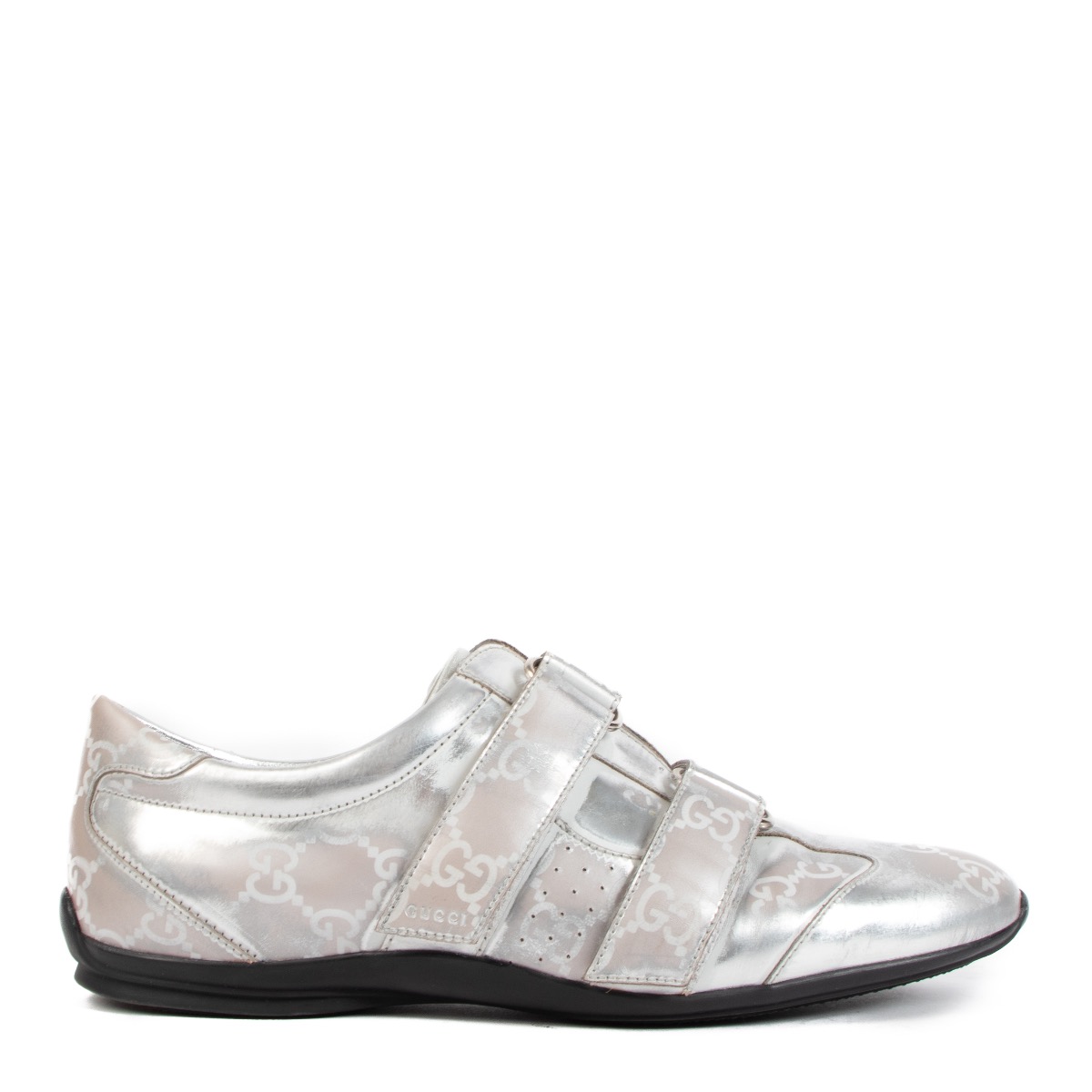 Gucci Silver Monogram Sneakers size 38 Labellov Buy and