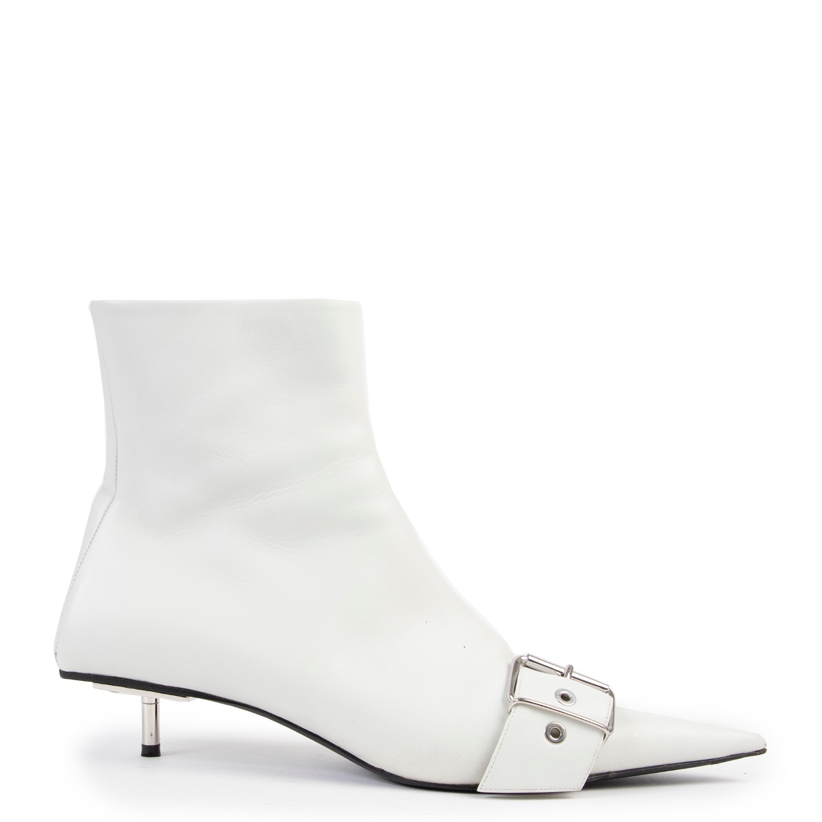 Balenciaga white booties top
