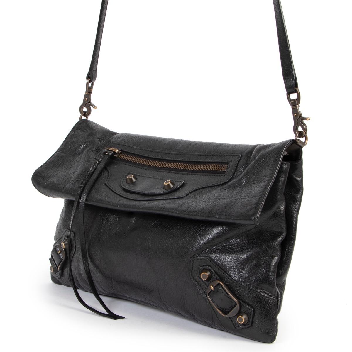 Balenciaga Envelope Black Clutch Labellov Buy and Sell