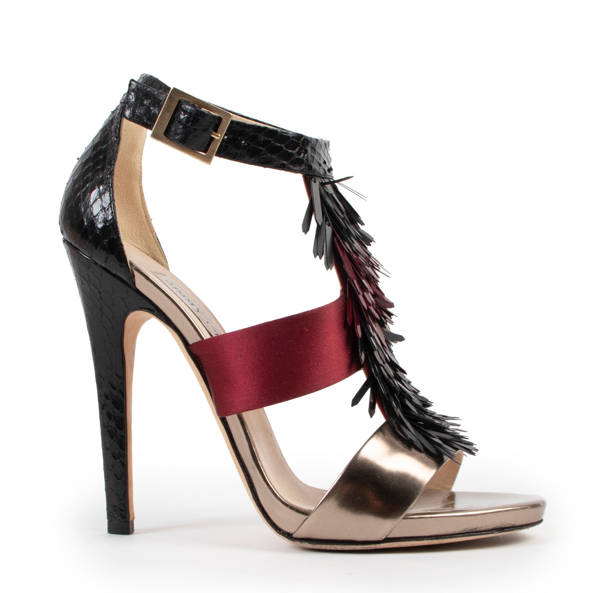 Jimmy Choo Fedora Fringe Sandals Size 38 Labellov Buy and