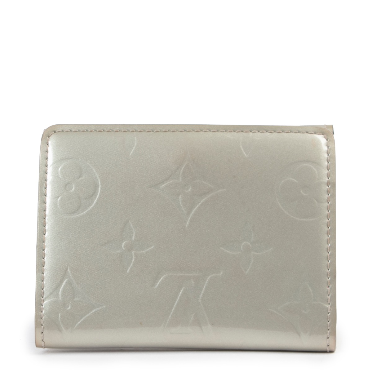 Card wallet Louis Vuitton Silver in Metal - 29475788