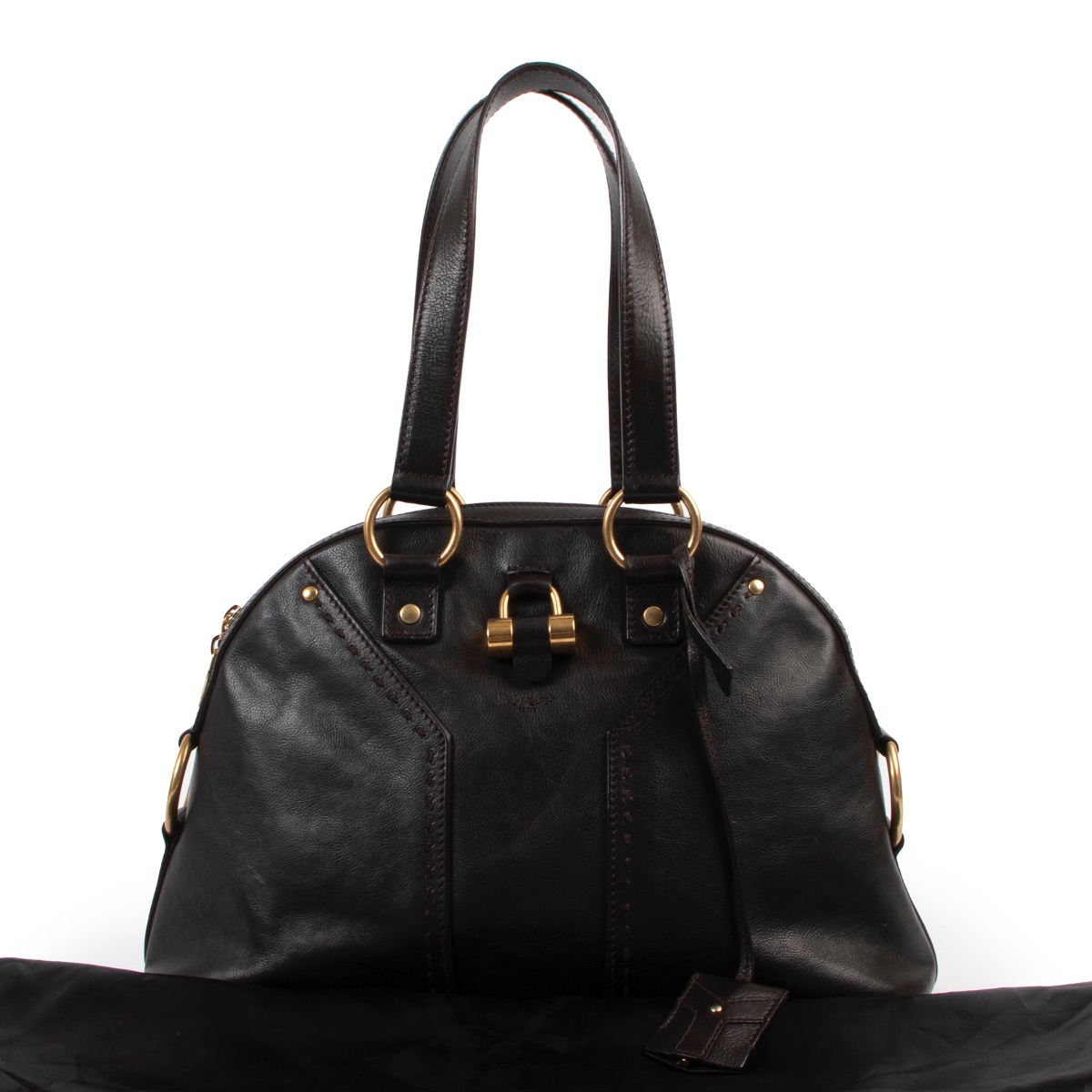 【USED】YSL イヴサンローラン✨ MUSEバッグ SAINT LAURENT - イヴ・サンローラン YSL レザー ミューズ