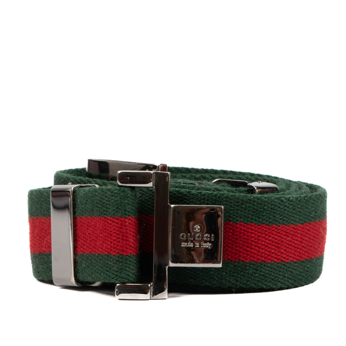 Red and green gucci belt gold buckle discount