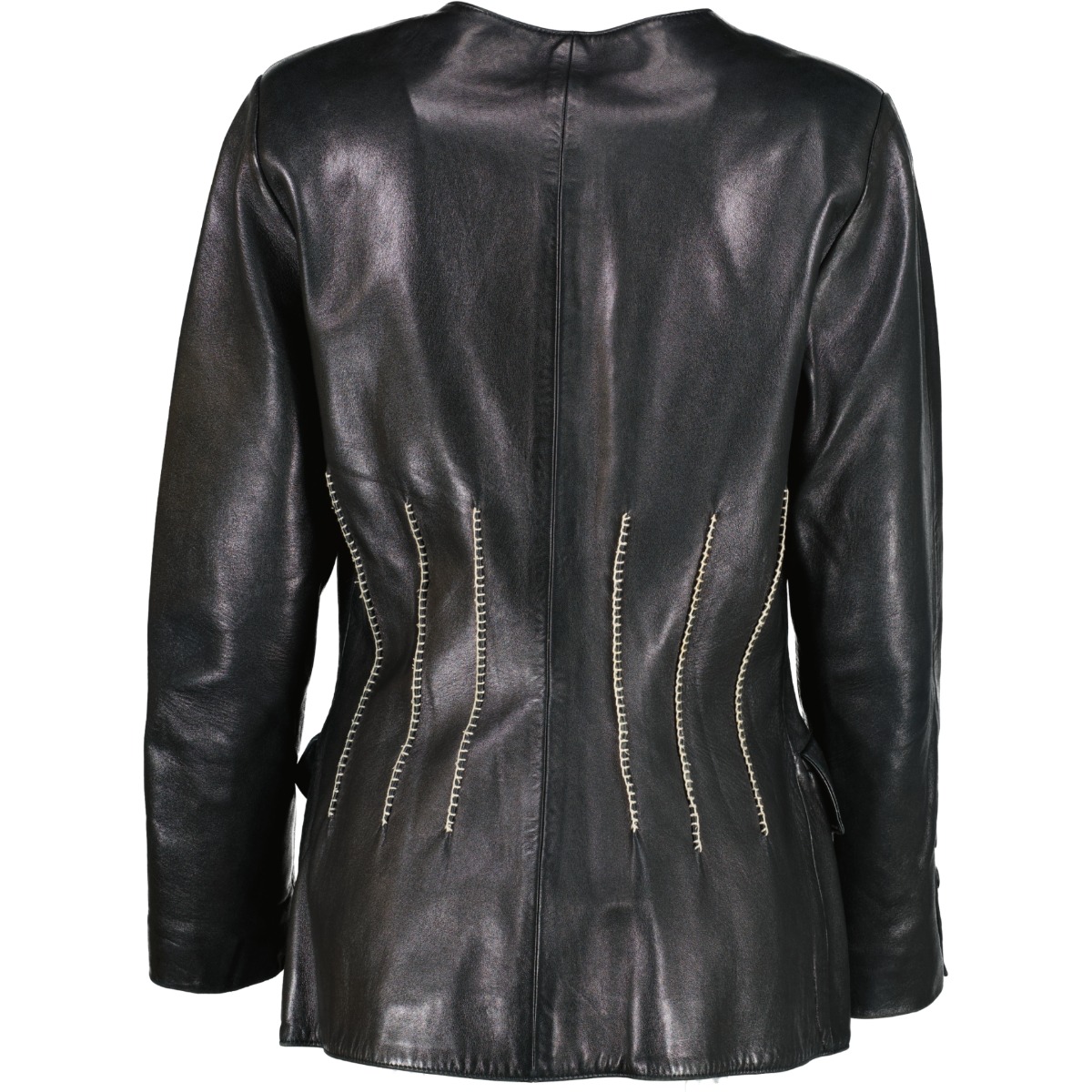 Hermès Vintage Black Lambskin Leather Jacket ○ Labellov ○ Buy
