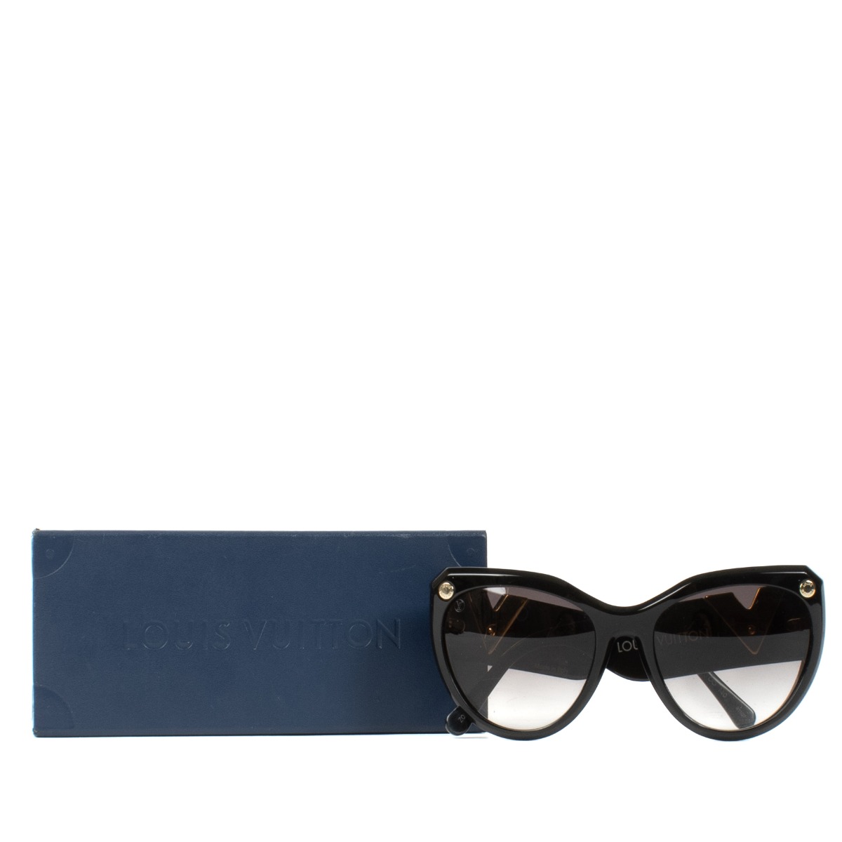 Louis Vuitton Black My Fair Lady Sunglasses Labellov Buy and Sell Authentic Luxury