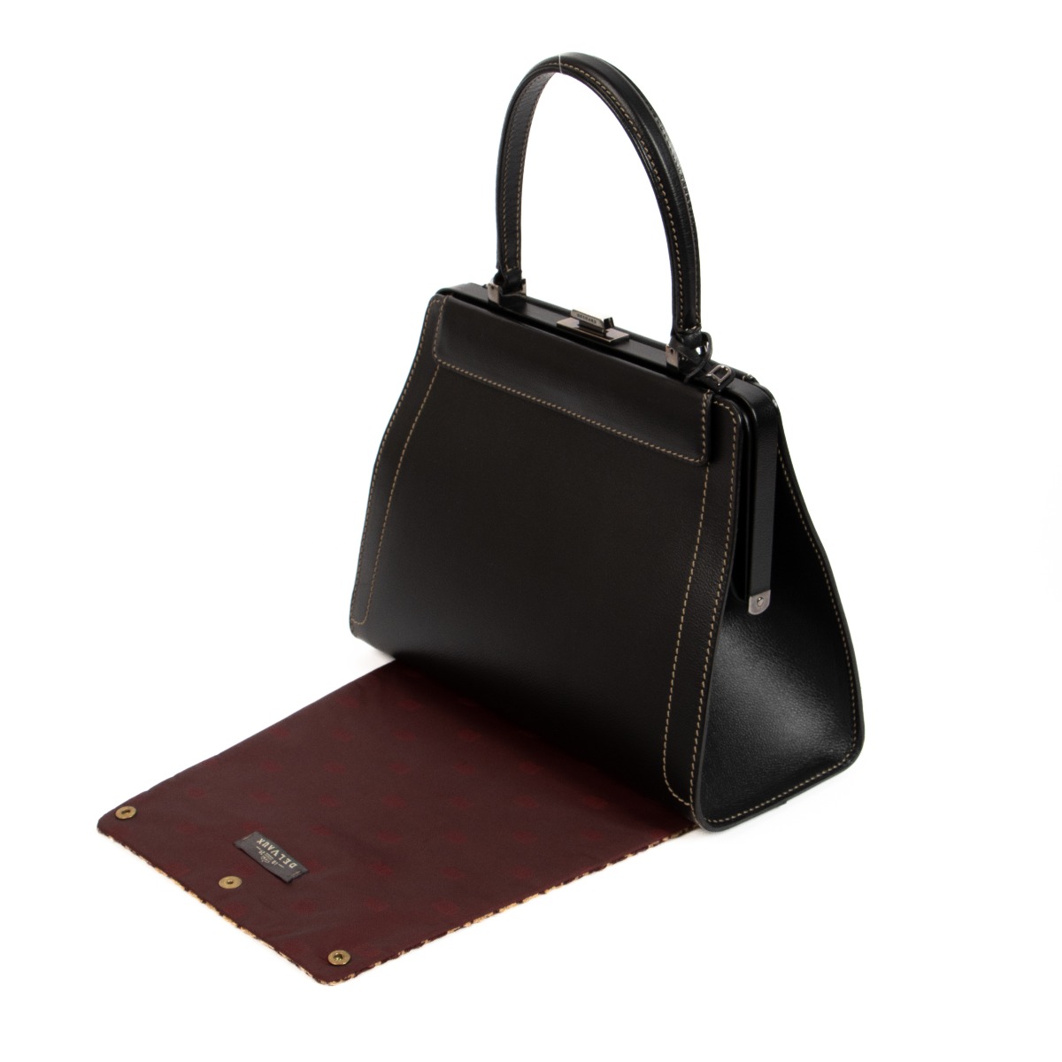 ハンドバッグ ILLUSION HANDBAG Delvaux-Leather-Illusion-Top-
